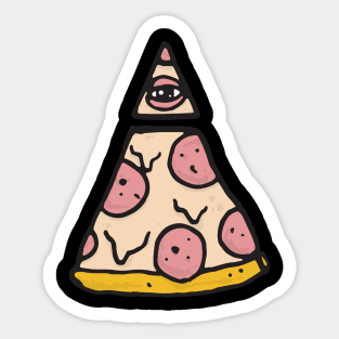 Illuminati Pizza Sticker